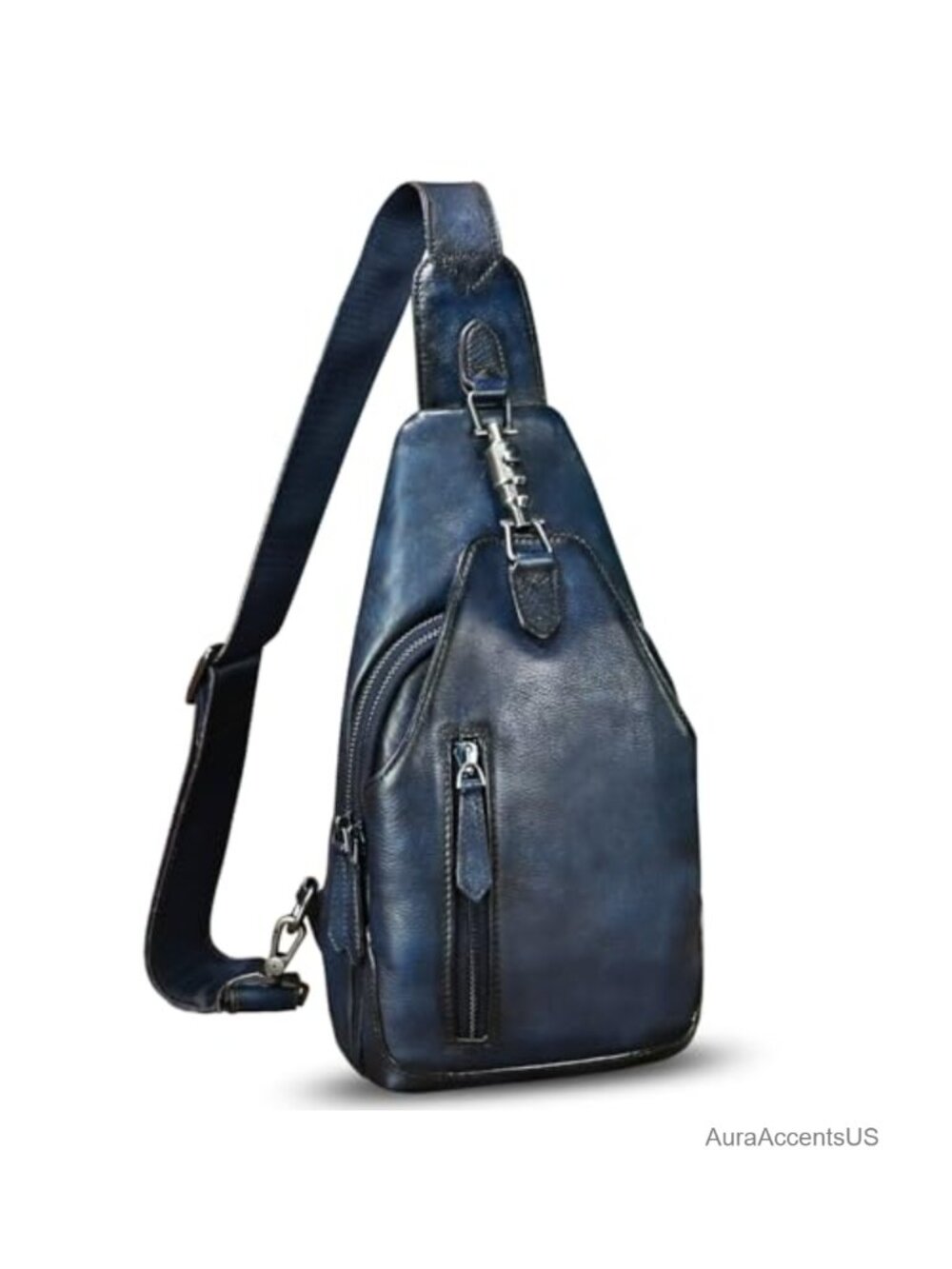 Genuine Leather Sling Bag Crossbody Shoulder Chest Backpack Purse